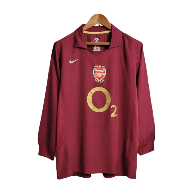 2005 06 Arsenal Home Jersey Long Sleeve