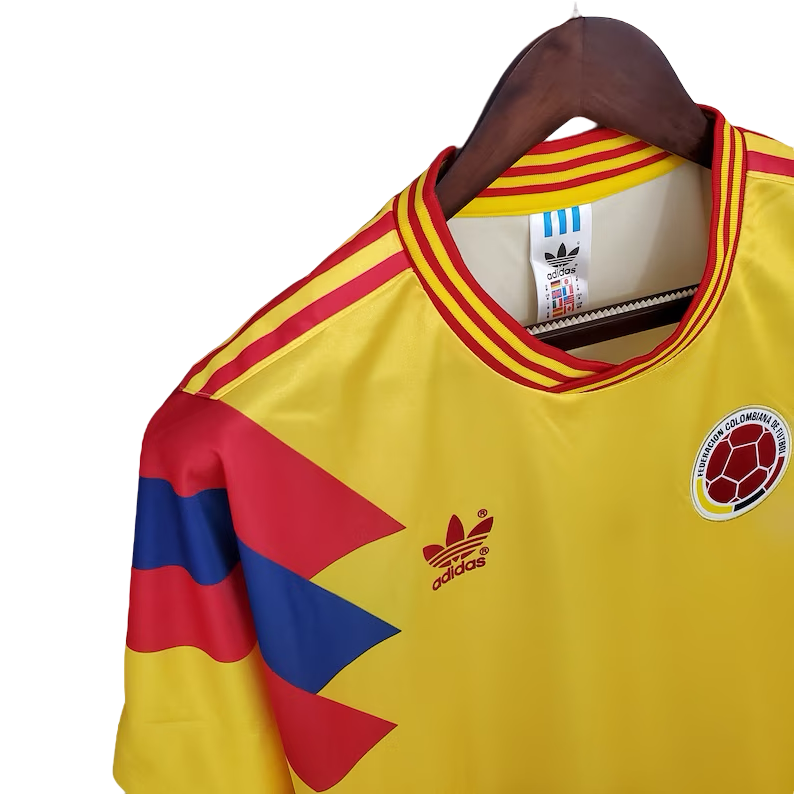 Colombia 1990 Number 10 World Cup Home Shirt (Very Good) Size L