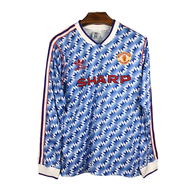 1990/92 Manchester United F.C. Away Jersey (Long Sleeve)