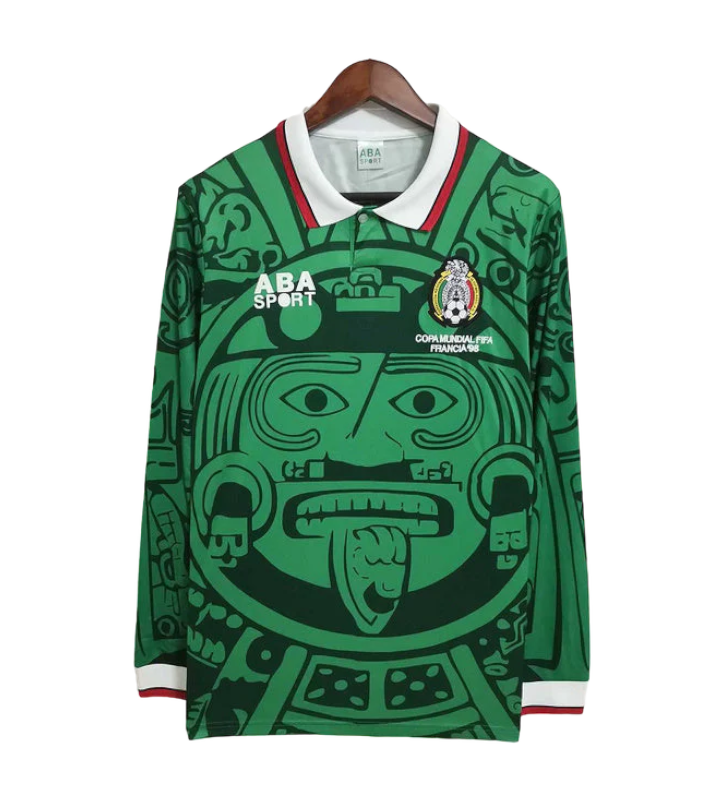 1998 Mexico Home Jersey (Long Sleeve)