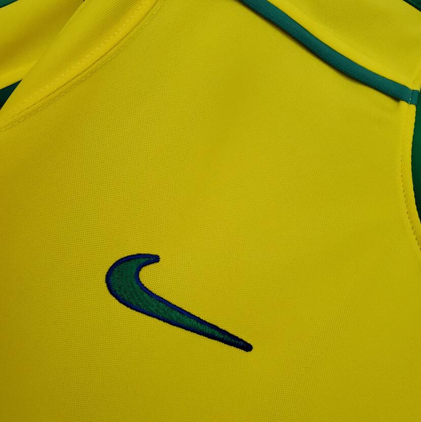 复制1998 Retro Brazil Soccer Jersey Home