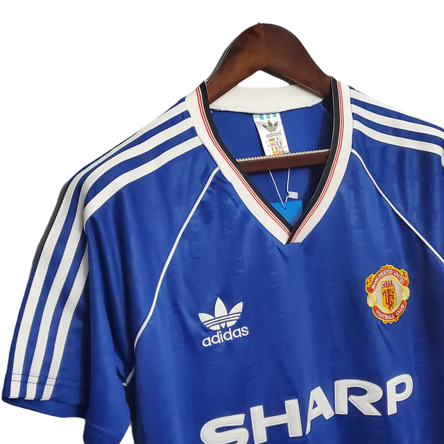Official Manchester United 1988/90 blue third shirt adidas