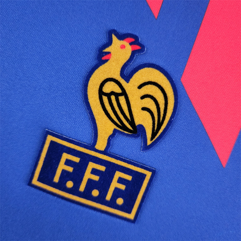 1988/90 France Home Jersey (Long Sleeve)
