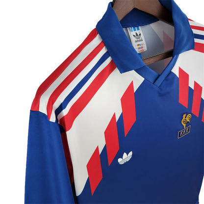 1988/90 France Home Jersey (Long Sleeve)