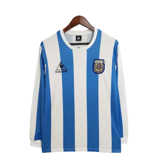 1986 Argentina Home Jersey (Long Sleeve)